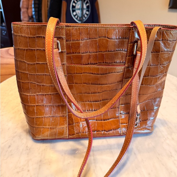 Dooney & Bourke Tan Croc-Embossed Tote - Picture 2 of 5